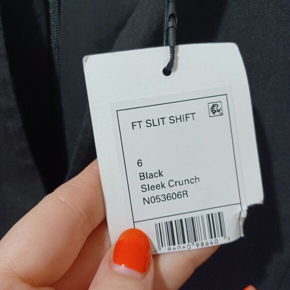 NWT Theory FT Slit Shift Sleek Crunch Sleeveless Linen Dress Black Career Size 6 - Picture 4 of 7